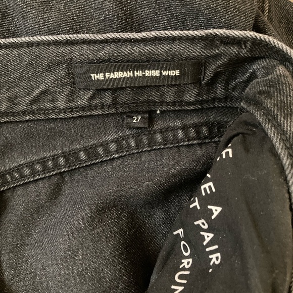 Denim Forum Farrah Hi Rise Wide Cut jeans. Size 27 - Picture 7 of 8